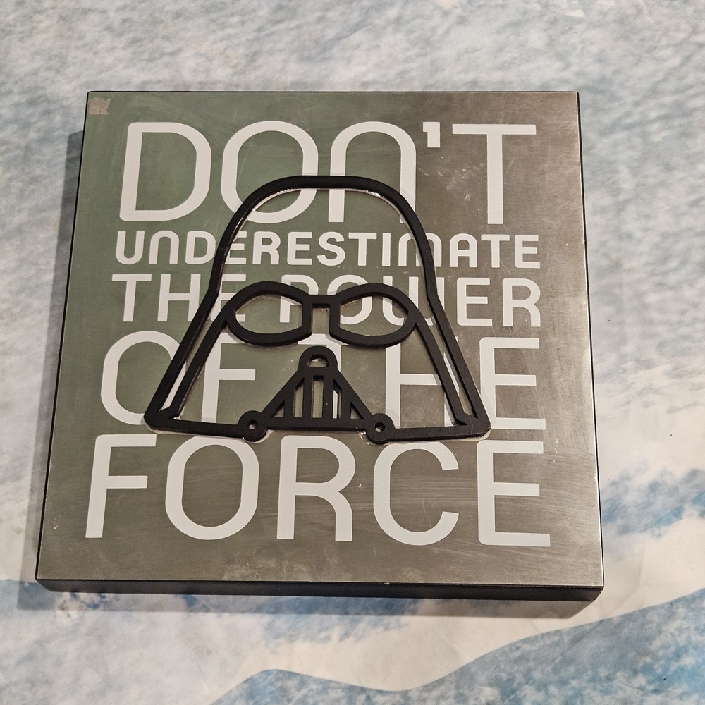 Hallmark Star Wars Darth Vader Don't Underestimate The Power Of The Force Sign